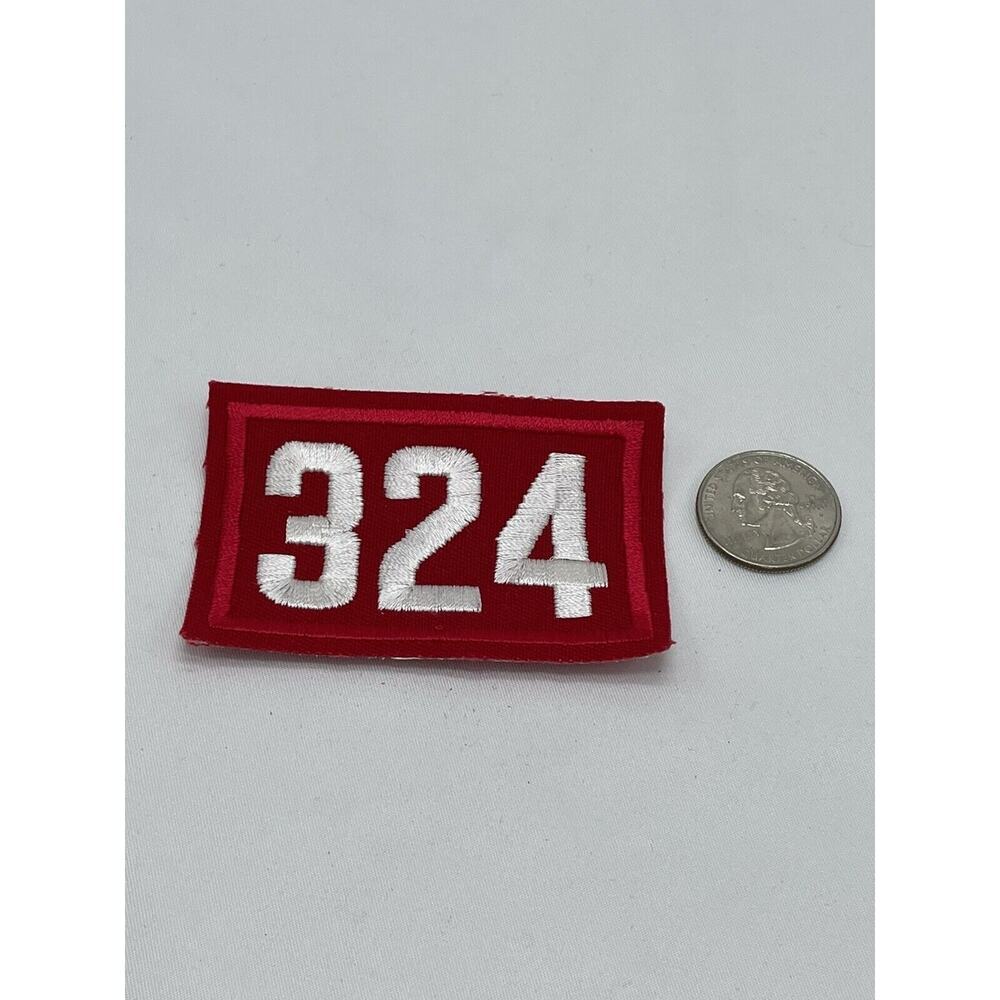 Vintage Boy Scout Troop‎ Number Uniform Badge Patch 324 BSA